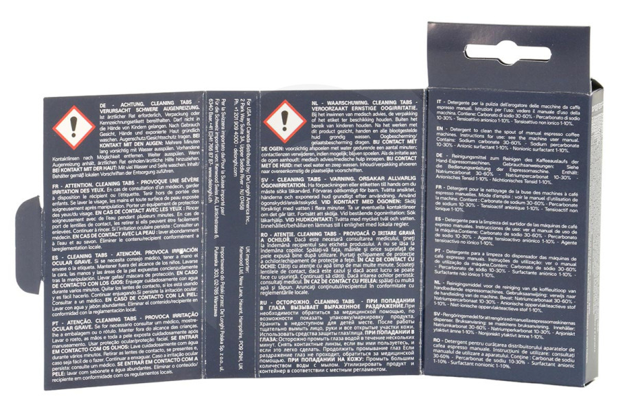 DeLonghi Cafetera DeLonghi DLSC552 Pastillas De Limpieza AS00002139 Cafetera