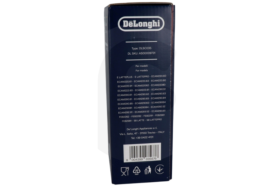 DeLonghi  DeLonghi jarra de leche depósito de leche para cafetera AS00009731