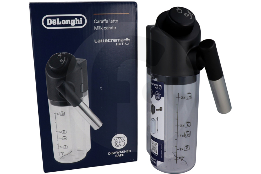 DeLonghi jarra de leche depósito de leche para cafetera AS00009731 apto para entre otros ECAM220.60, ECAM220.80, ECAM290.85