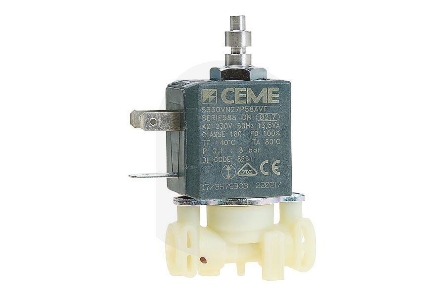DeLonghi Cafetera Válvula solenoide para cafetera 5213218251 apto para entre otros ECAM23, ECAM28