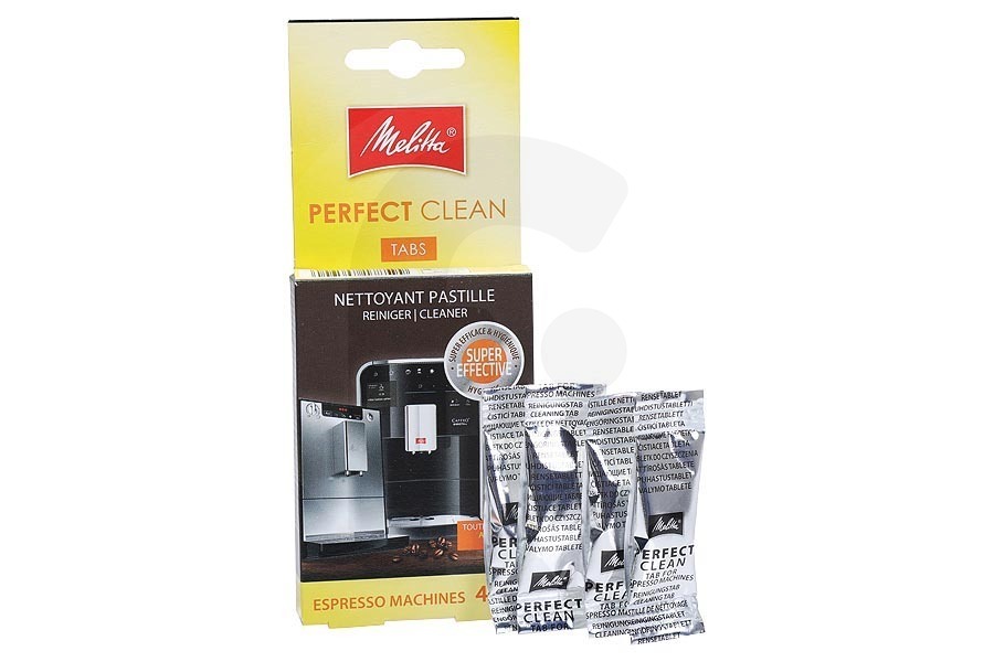 Melitta 6762481 Cafetera Melitta Perfect Clean tabletas de limpieza para cafetera 6747183 apto para entre otros Para las máquinas de café