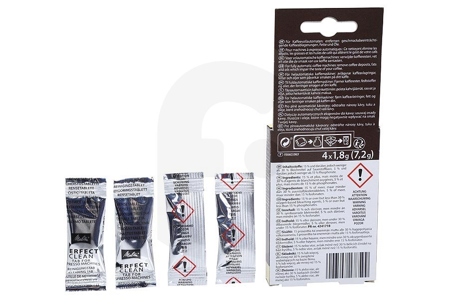 Melitta Cafetera Melitta Perfect Clean tabletas de limpieza para cafetera 6747183