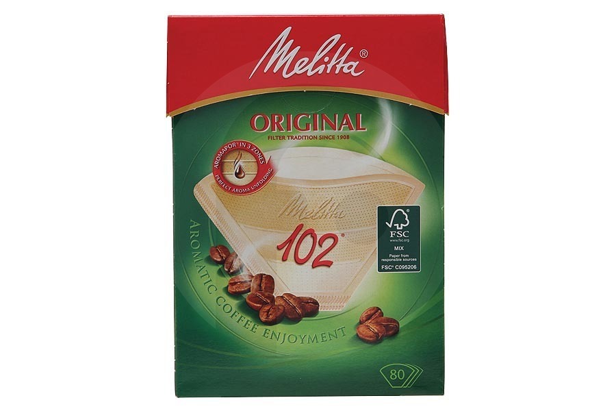 Melitta  Melitta Original Kaffeefilter braun Nr. 102 - 80 Stück für Kaffeemaschine 6658694