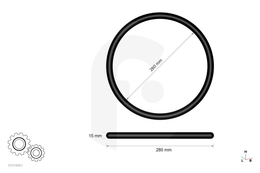 Miele Pentola a pressione Guarnizione diametro 26cm per pentola a pressione 3868700205