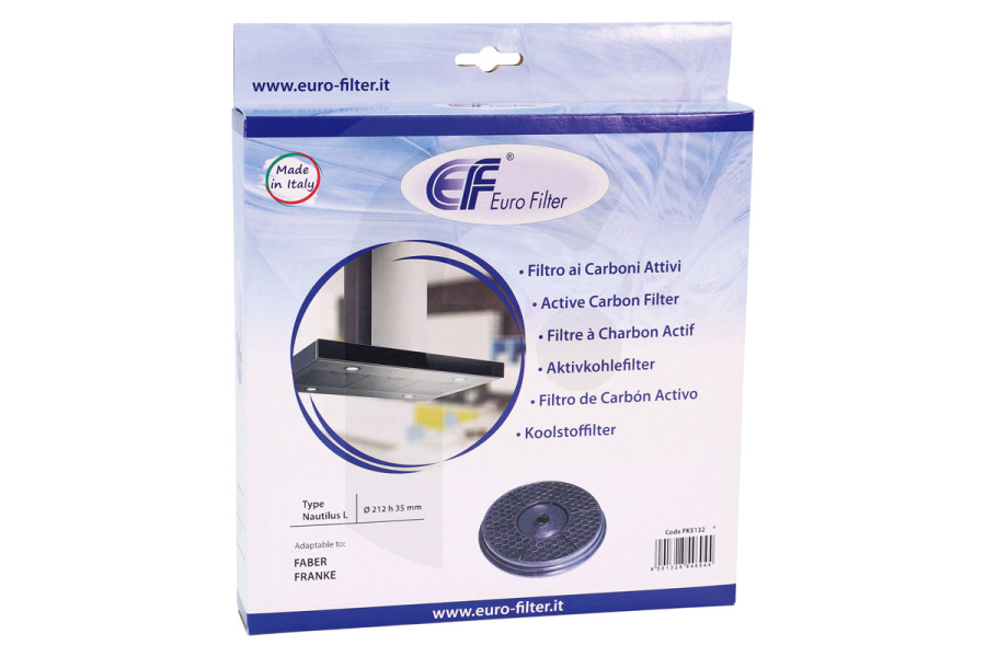 Alternative Dunstabzugshaube Eurofilter Kohlefilter (Fettfilter) rund ø 212mm für u.a. Faber Dunstabzugshaube FKS132