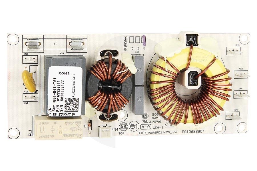 Grundig Cocinas y placas Beko placa de circuito impreso (módulo) placa de cocción 163926233 apto para entre otros HII64520HT, FSM89301GXS, FSE70GW