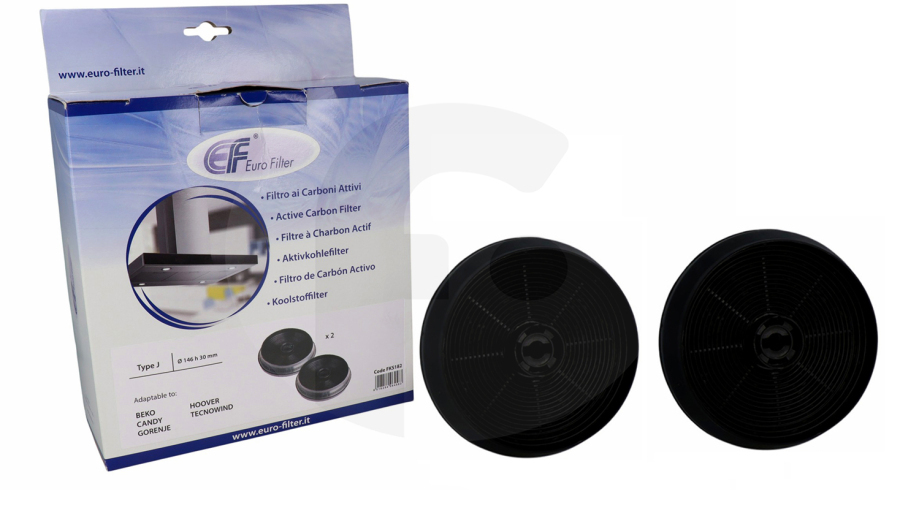 Hollandia Cappa aspirante Eurofilter filtro a carbone universale (filtro ai carboni attivi) rettangolare KIT0248 2 pz. cappa aspirante 180180