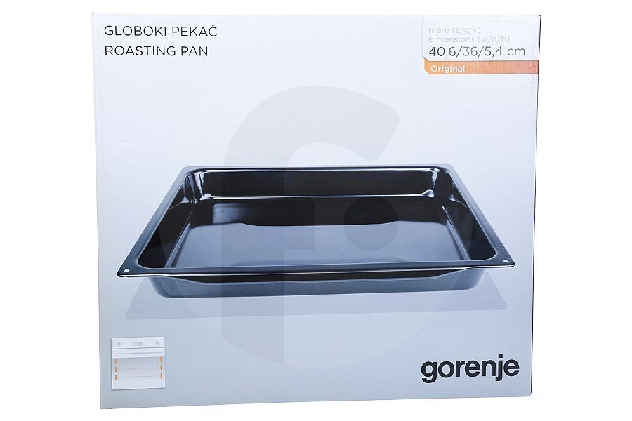 Bosch Backofen Bratblech (Backblech, Auffangschale) Emaille für u.a. Gorenje Backofen / Herd 334773