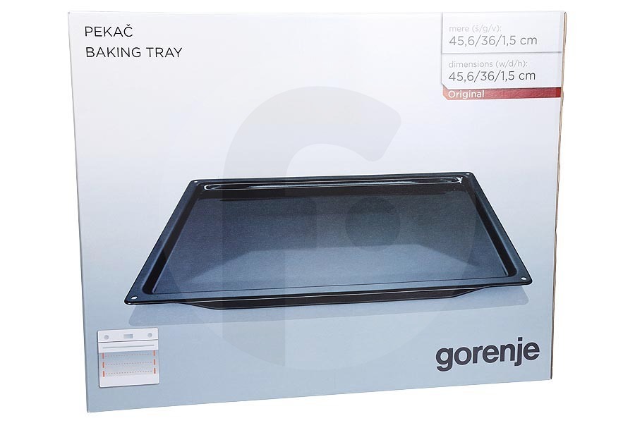 Gorenje Backofen Backblech (Ofenschale, Fettpfanne) für u.a. Gorenje Backofen 242132