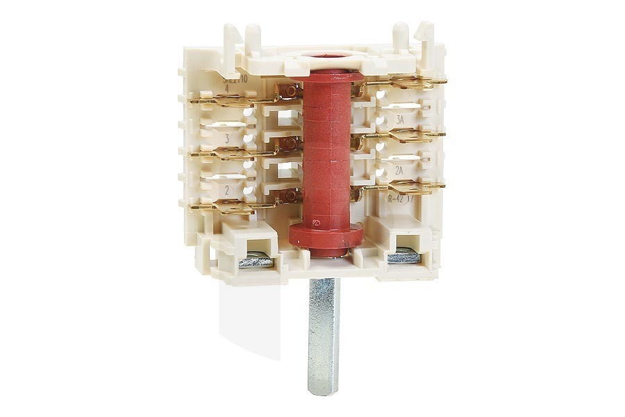 Gorenje Cocinas y placas Interruptor selector (interruptor del horno, interruptor) 6 contactos para, entre otros, Gorenje cocina 391072 apto para entre otros C412K, C880K
