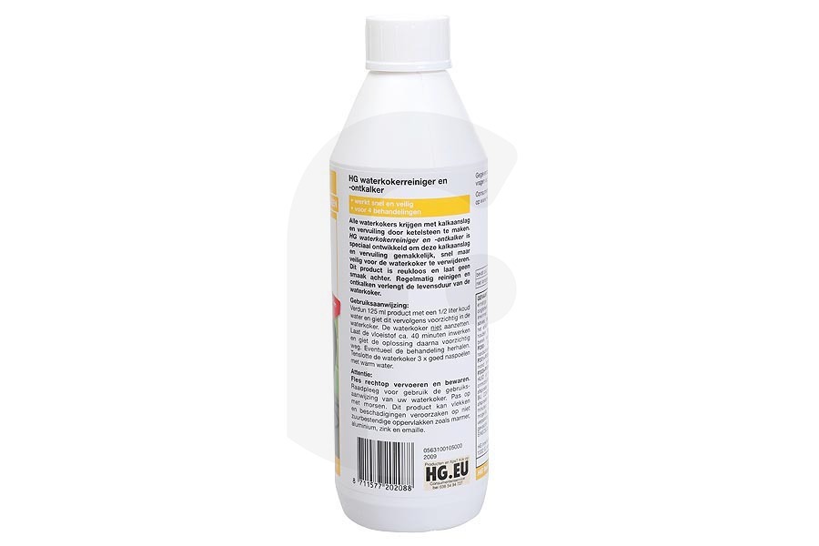 HG  HG decalcificante e detergente 500ml per bollitore 631050103