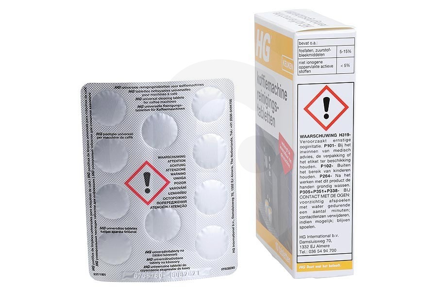 HG  HG Pastillas limpiadoras para máquina de café 637000100