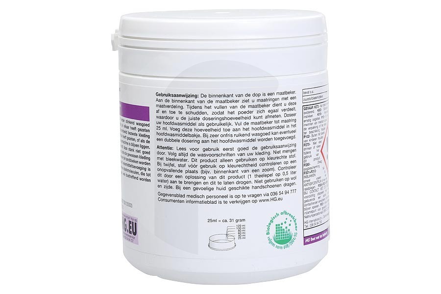 HG  HG Additivo detersivo per lavatrice biancheria puzzolente 671050100