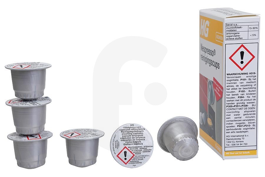 HG  HG Vasos de limpieza HG Nespresso 678000100