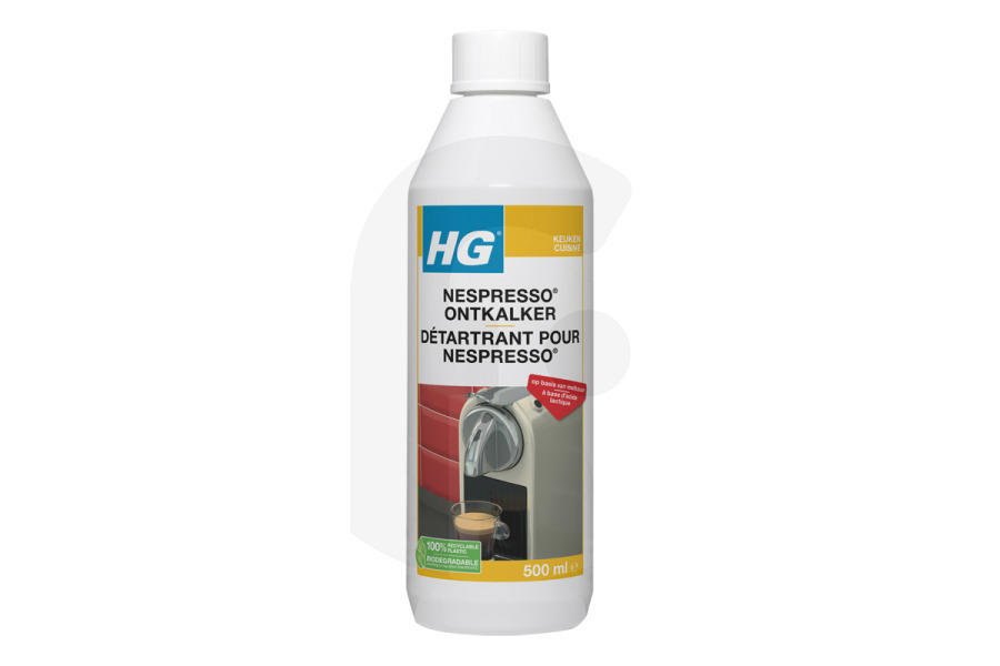 HG 518050103 Cafetera Descalcificador HG Nespresso 518050100 apto para entre otros Acido láctico 0.5 litros