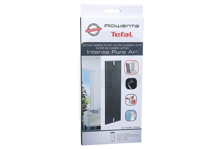 Tefal Purificatore d'aria Intense Pure Air filtro a carbone per Tefal, Rowenta e altri purificatore d'aria XD7160E0