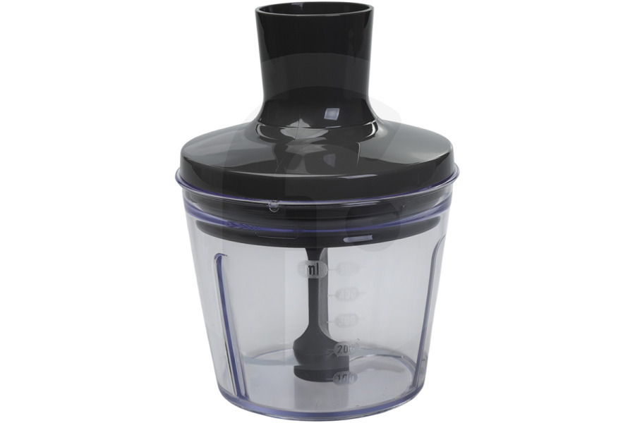 Tefal Robot de cocina Recipiente para picadora mini 500ml para Tefal y otros batidora de mano MS7211001615, MS-7211001615 apto para entre otros HB853AKR, HB853A38, HB8631JP