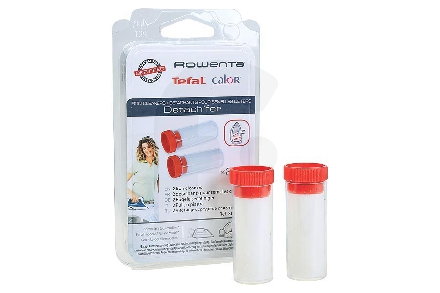 Calor Plancha Quitamanchas para limpieza suela de plancha a vapor XD900100  apto para entre otros 2 x Stick