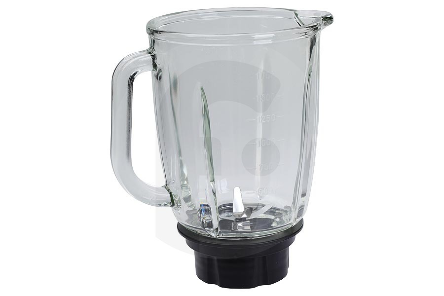 Tefal Frullatore Caraffa frullatore in vetro (bicchiere miscelatore, caraffa miscelatrice) incl. lama per Tefal e altri frullatore MS650312, MS-650312