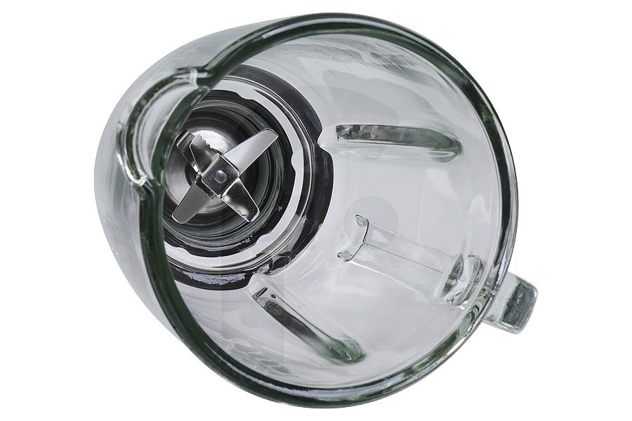 Tefal Frullatore Caraffa frullatore in vetro (bicchiere miscelatore, caraffa miscelatrice) incl. lama per Tefal e altri frullatore MS650312, MS-650312