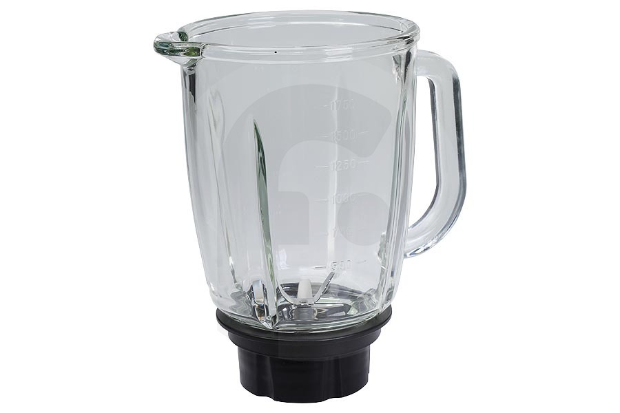 Tefal Jarra batidora de vidrio (vaso mezclador, jarra mezcladora) incl. cuchilla para  y otros batidora MS650312, MS-650312 apto para entre otros Mezcla maestra BL850D