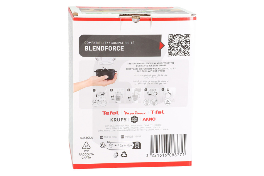 Tefal Batidora de vaso Batidora De Vaso Tefal XF424000