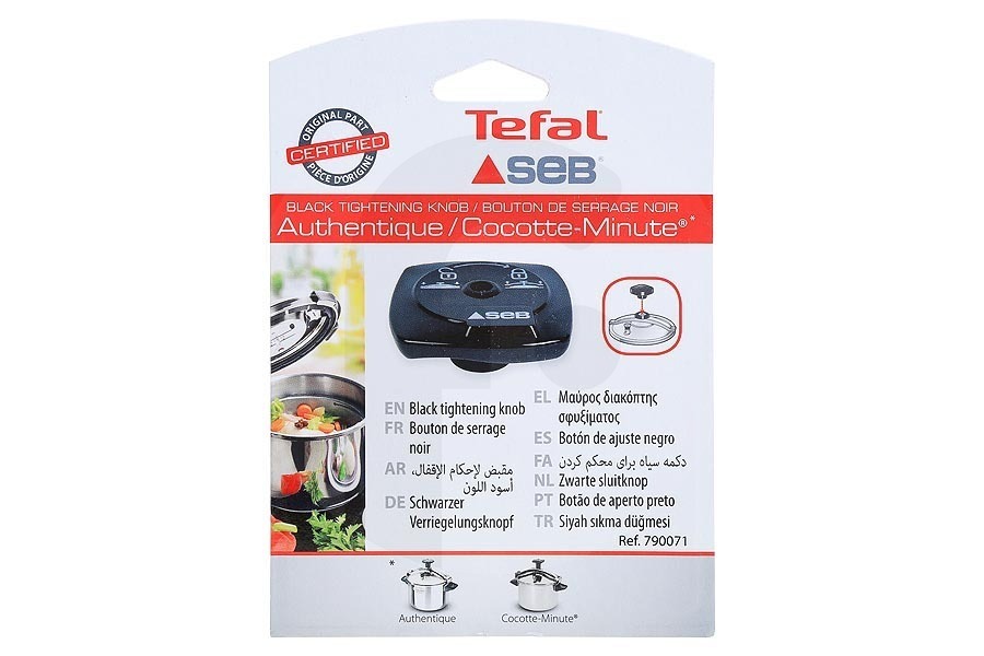 Tefal Olla a presión Botón/perilla de ajuste (olla a presión) SA790071