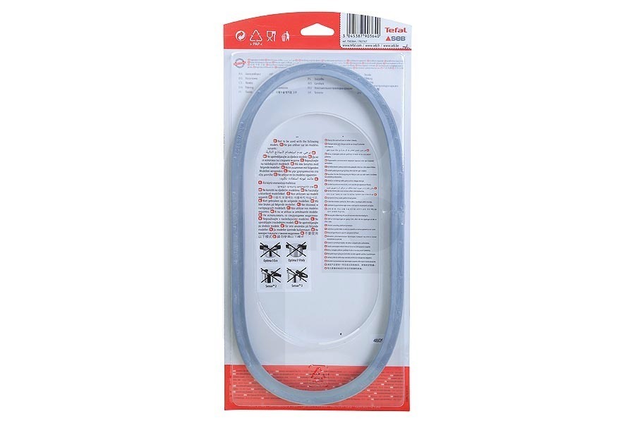 Tefal Pentola a pressione Guarnizione in gomma (guarnizione) INOX 8/10L Ø 253mm per Tefal e altri pentola a pressione 790364