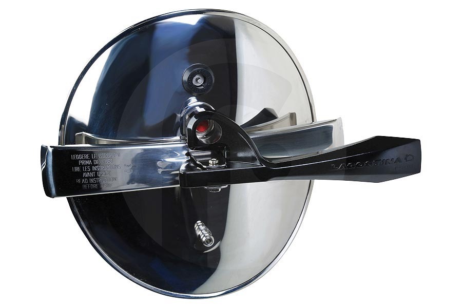 Tefal LS090002000107 Pentola a pressione Lagostina coperchio completo in acciaio inox per pentola a pressione LS-090002000107 adatto a tra cui SICUREZZA 5 litri, CLASSICO 3,5, CLASSICO 7 litri
