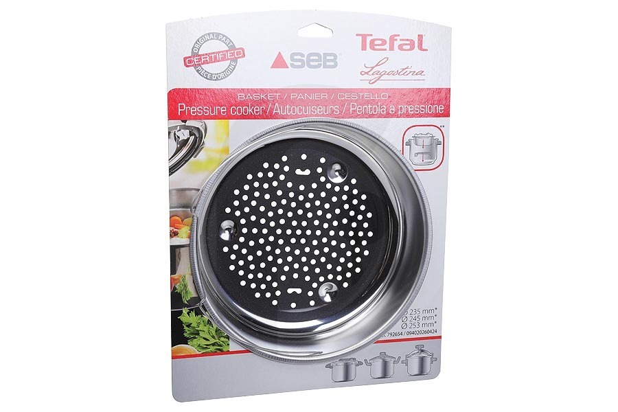 Tefal Pentola a pressione Cestello vaporiera (inserto vapore) forato per Tefal e altri pentola a pressione 792654