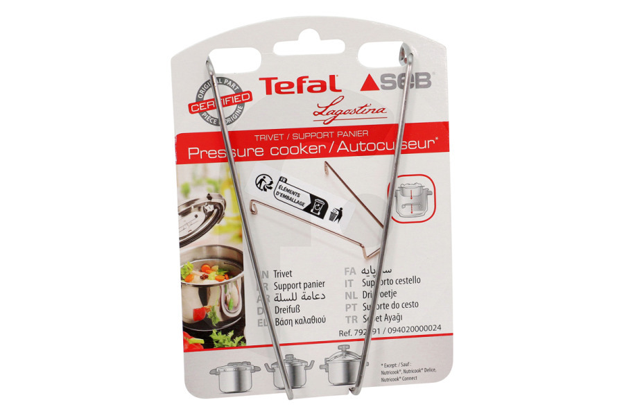 Lagostina Pentola a pressione Supporto (supporto) per cestello Tefal e altri pentola a pressione 792691