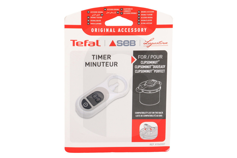 Tefal X1060007 ClipsoMinut Pentola a pressione Timer Pentola a Pressione adatto a tra cui ClipsoMinut, ClipsoMinut Perfect, ClipsoMinut Duo/Easy