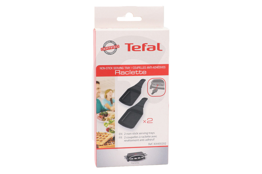T-fal Set da gourmet Padellina gourmet (padellina) quadrata 2 pezzi per Tefal e altri raclette XA400202