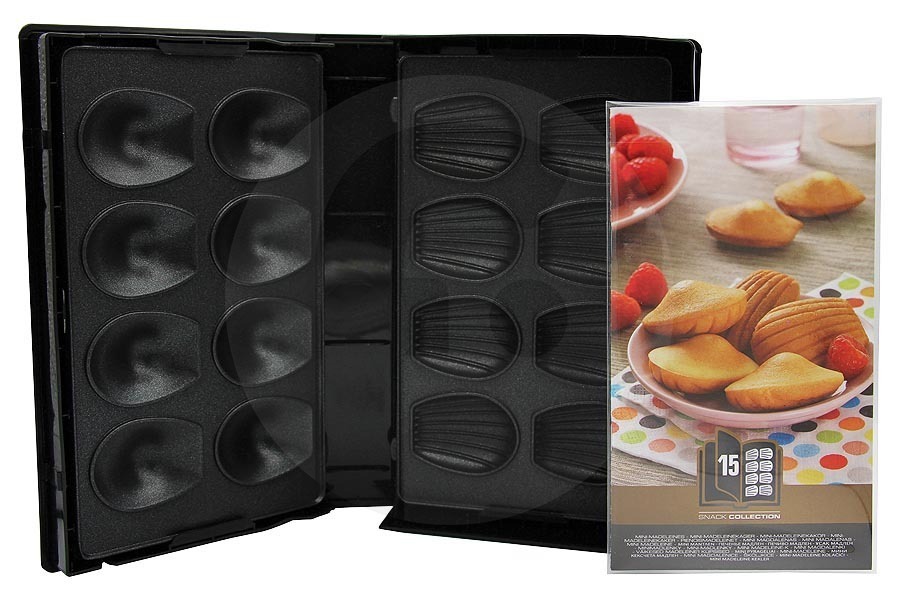 Tefal Placas para moldes para mini-tartas Colección Snack para  y otros placa para gofres XA801512, XA-801512 apto para entre otros SW852, SW853, SW854, SW857