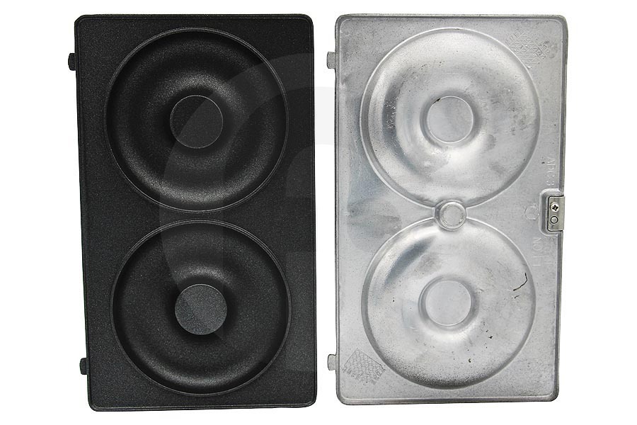 Tefal Piastra per toast Collezione piastre da snack e sandwich, Set forme per bagel XA801612