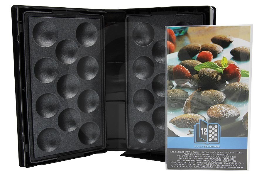 Tefal Placas para mini panqueques (holandeses) Colección Snack para  y otros placa para gofres XA801212, XA-801212 apto para entre otros SW852, SW853, SW854, SW857