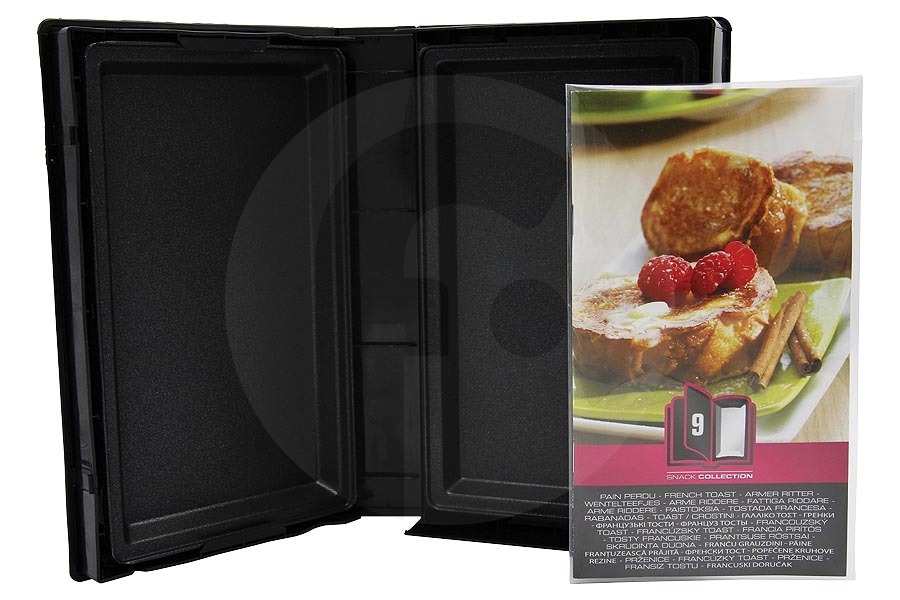 Tefal Placas para tostadas francesas Colección Snack para  y otros placa para gofres XA800912, XA-800912 apto para entre otros SW852, SW853, SW854, SW857