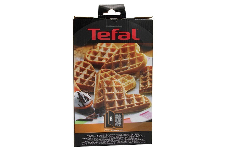 Tefal Dispositivo a griglia Piastre per waffle a forma di cuore Collezione Snack per Tefal e altri piastra per waffle XA800612, XA-800612