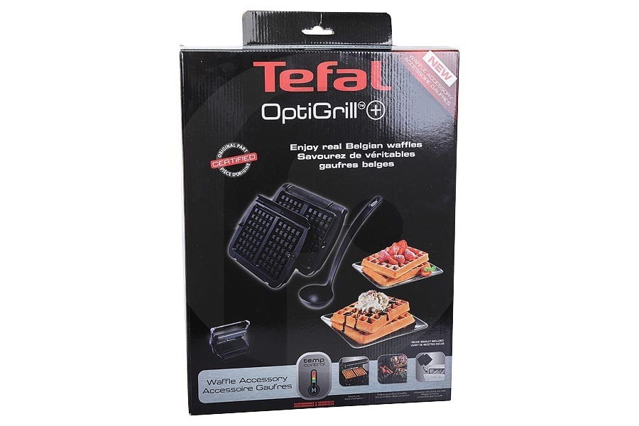 Tefal Grillgerät Waffelplatten inkl. Schöpfkelle für u.a. Tefal OptiGrill (Kontaktgrill) XA724810, XA723812