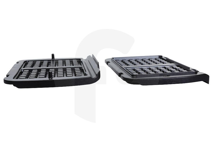 Tefal Grillgerät Waffelplatten inkl. Schöpfkelle für u.a. Tefal OptiGrill (Kontaktgrill) XA724810, XA723812