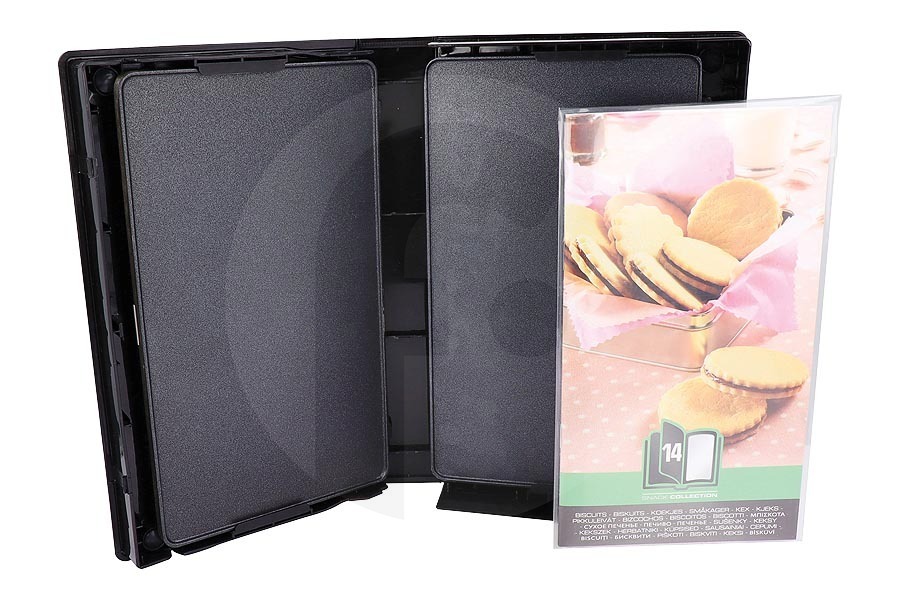 Tefal Sandwichera Set de moldes pastelería para sandwichera XA801412 apto para entre otros SW852, SW853, SW854, SW857