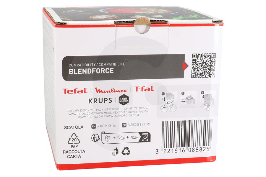 Tefal Küchenmaschine Tefal Schneideschüssel XL XF423000 Mixer