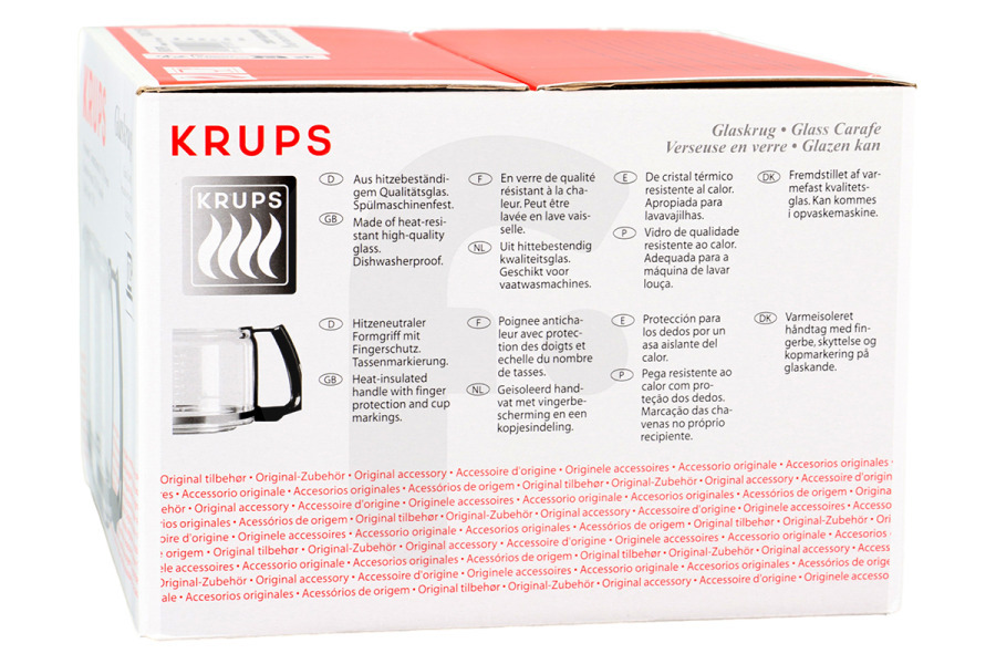Krups Macchina del caffè Krups caraffa del caffè (caffettiera, caraffa in vetro) escl. coperchio macchina da caffè F0347010F
