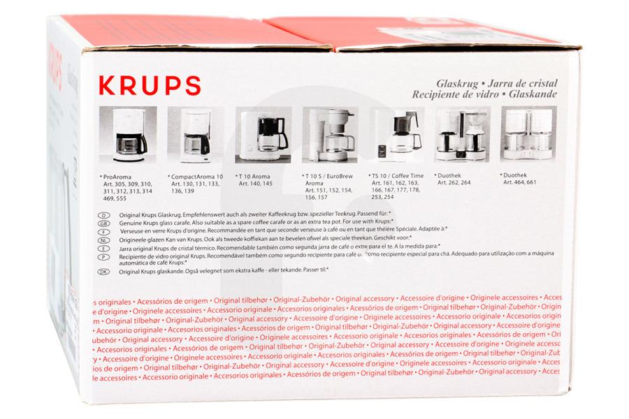 Krups Macchina del caffè Krups caraffa del caffè (caffettiera, caraffa in vetro) escl. coperchio macchina da caffè F0347010F