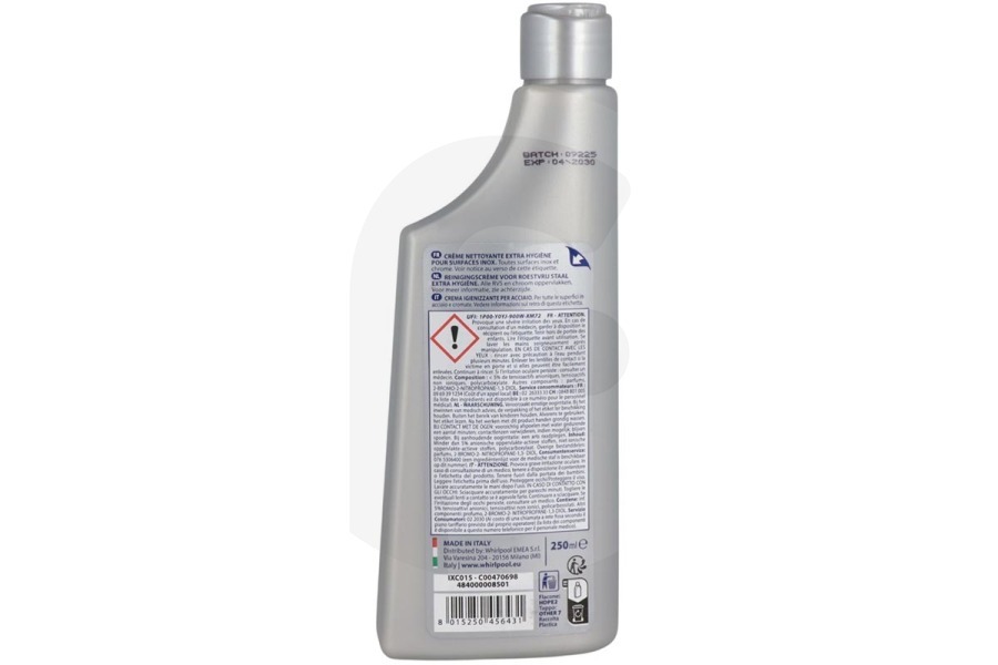 WPRO  WPRO crema limpiadora (limpiador) acero inoxidable 250ml 484000008501