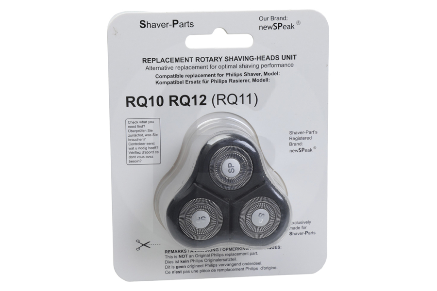Universeel RQ12/70 Maquinilla de afeitar Cabezal de afeitado para afeitadora RQ12 / 60, RQ10, RQ11, RQ12, 4313042731990 apto para entre otros afeitadora SensoTouch serie 9000