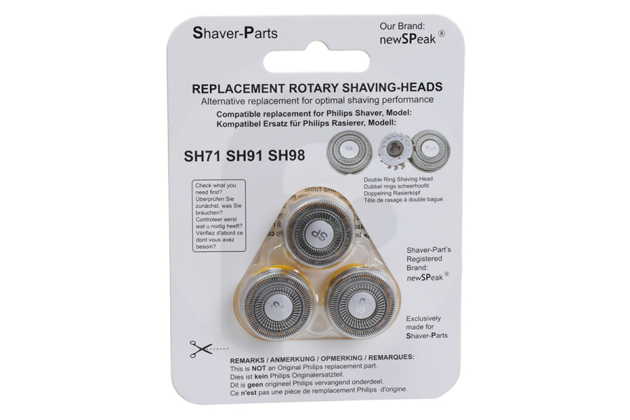 Philips 4313042946073 Maquinilla de afeitar Cabezal de afeitado para Philips afeitadora 4313042944697 apto para entre otros SH91, SH98, SH71, S9000, S7000, S5000