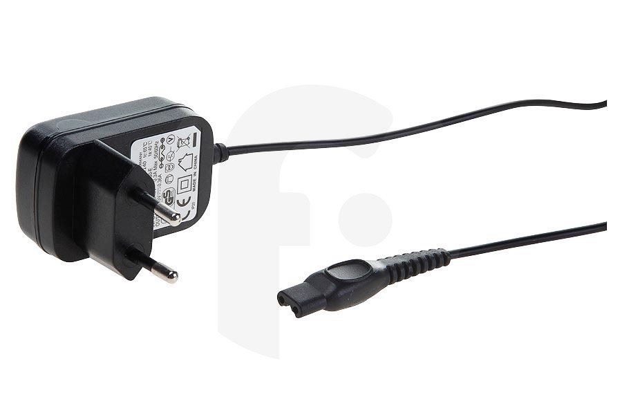 Adattatore (cavo di ricarica, caricabatterie) nero per rasoio Philips 272217190129, CRP136/01