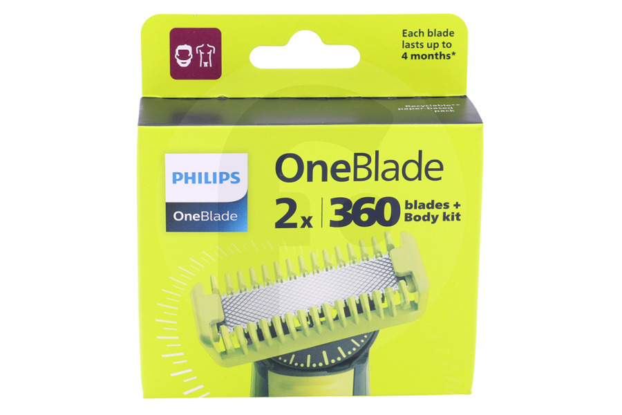 Philips Maquinilla de afeitar Afeitadora de láminas Philips QP624/50 apto para entre otros OneBlade