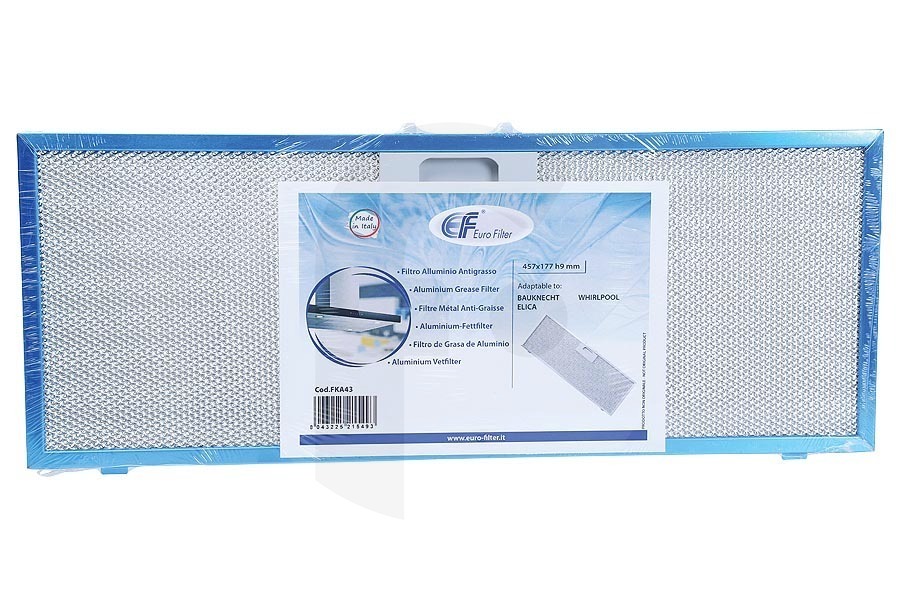 Alternative Dunstabzugshaube Eurofilter Fettfilter (Metallfilter, Aluminiumfilter) Dunstabzugshaube 481248058314